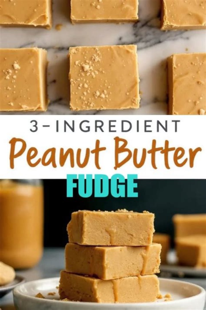 4-Ingredient Peanut Butter Fudge | Healthy Fudge Recipe