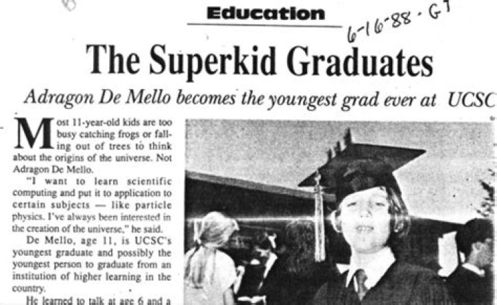 Adragon De Mello (Youngest American Graduate) ~ Bio Wiki | Photos