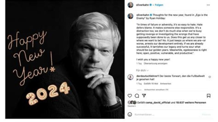 Alles Gute, euer Oliver Kahn – 11FREUNDE