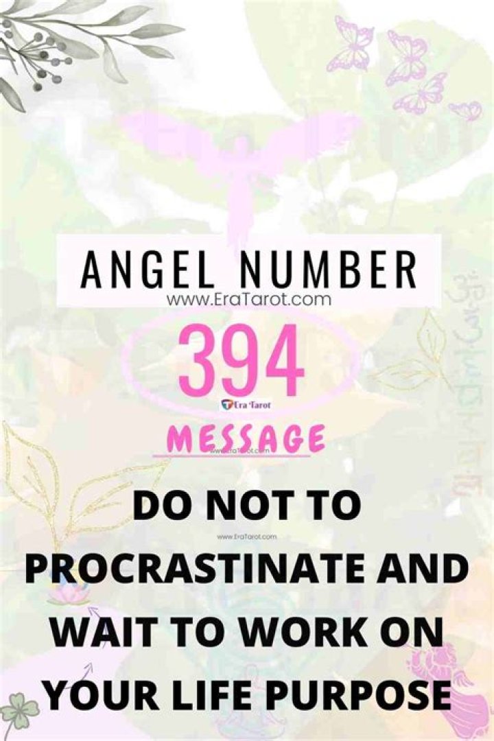 Angel Number 394 Meaning And Significance