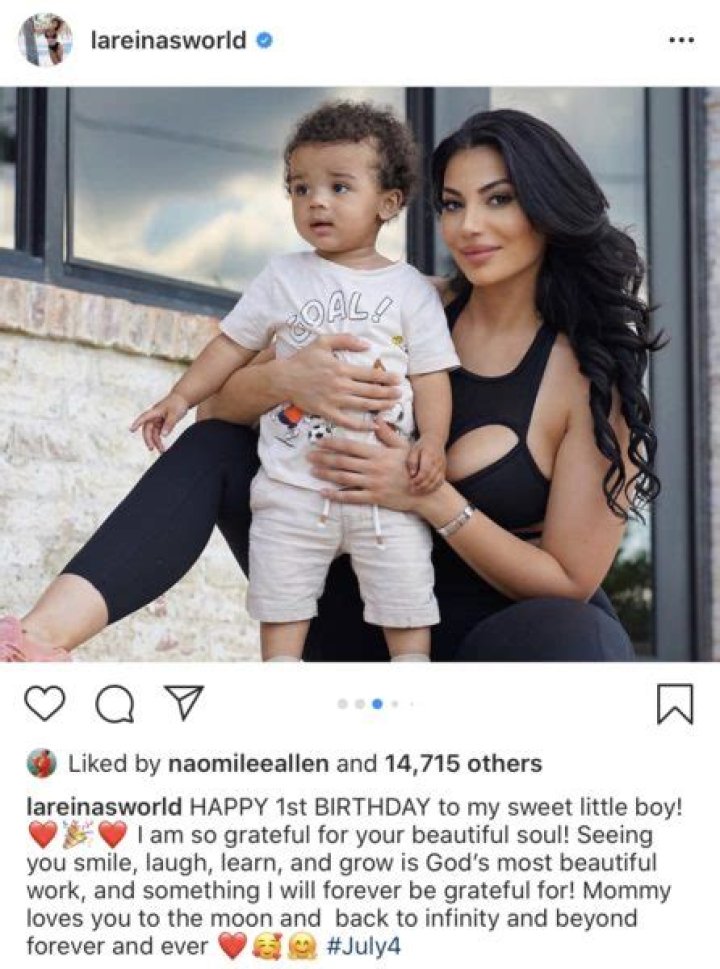 CAM NEWTON AND LA REINA SHAW CELEBRATE SON’S BIRTHDAY