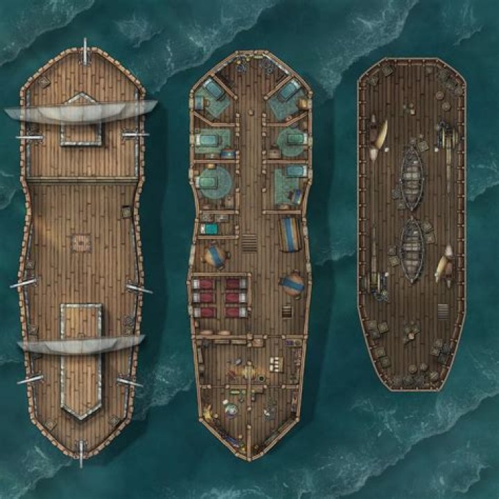 D&D 5E - Folding boat deck plan