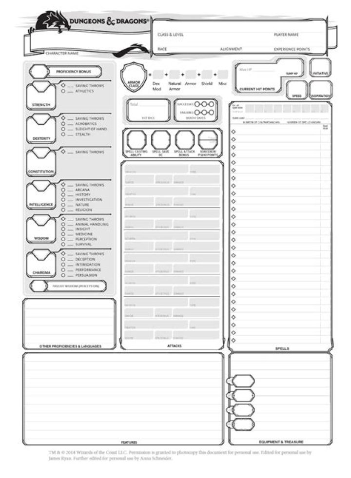 D&D 5E - What's the best fillable pdf character sheet?