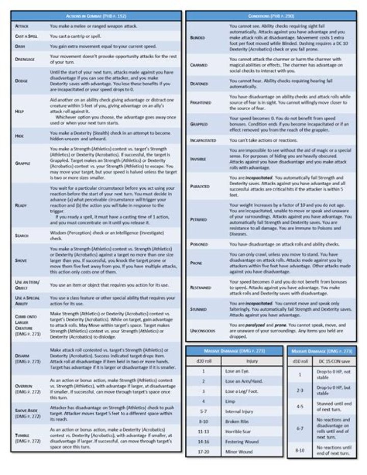 D&D 5E - What you have on your DM screen