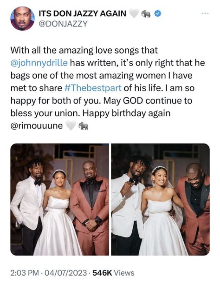 Don Jazzy's Startling Revelation: Johnny Drille’s secret wedding. 