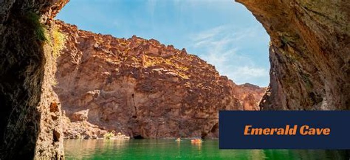 Emerald Cave at Lake Mead shows stunning, colorful images