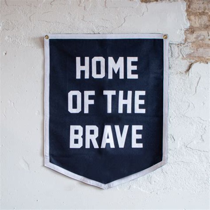 Home of the Brave Camp Flag
– Laurel Mercantile