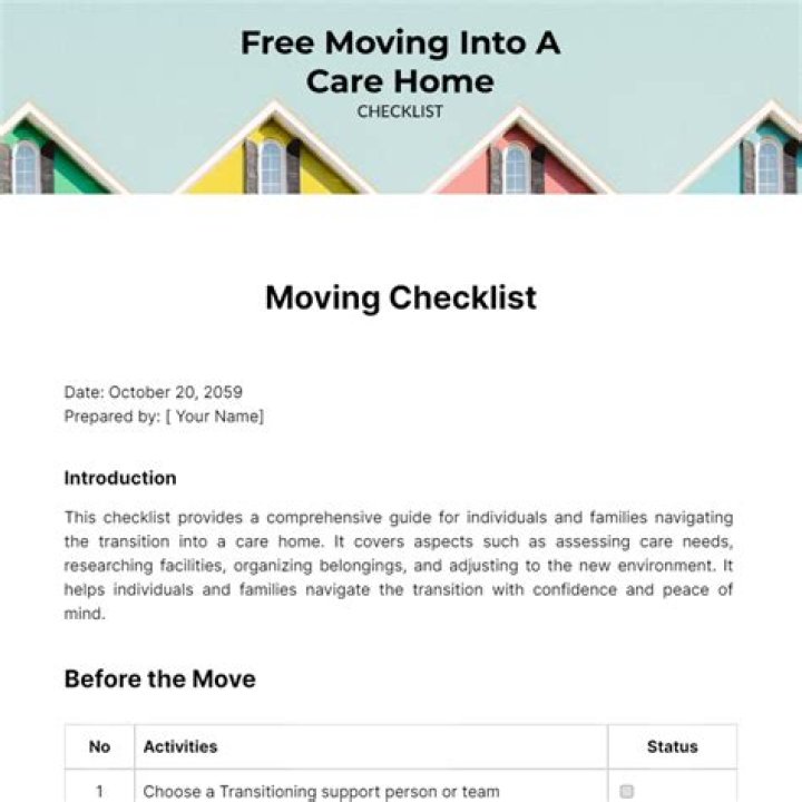 How do you know if someone needs to move into a care home?