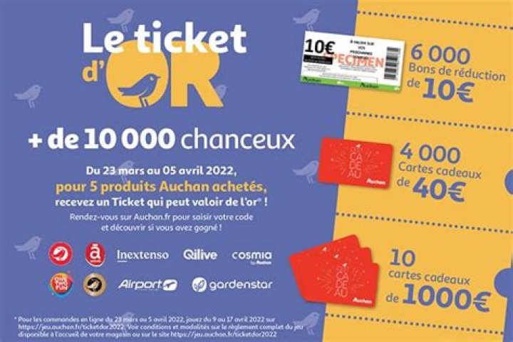 Https //Jeu.auchan.fr/Ticketdor2022
