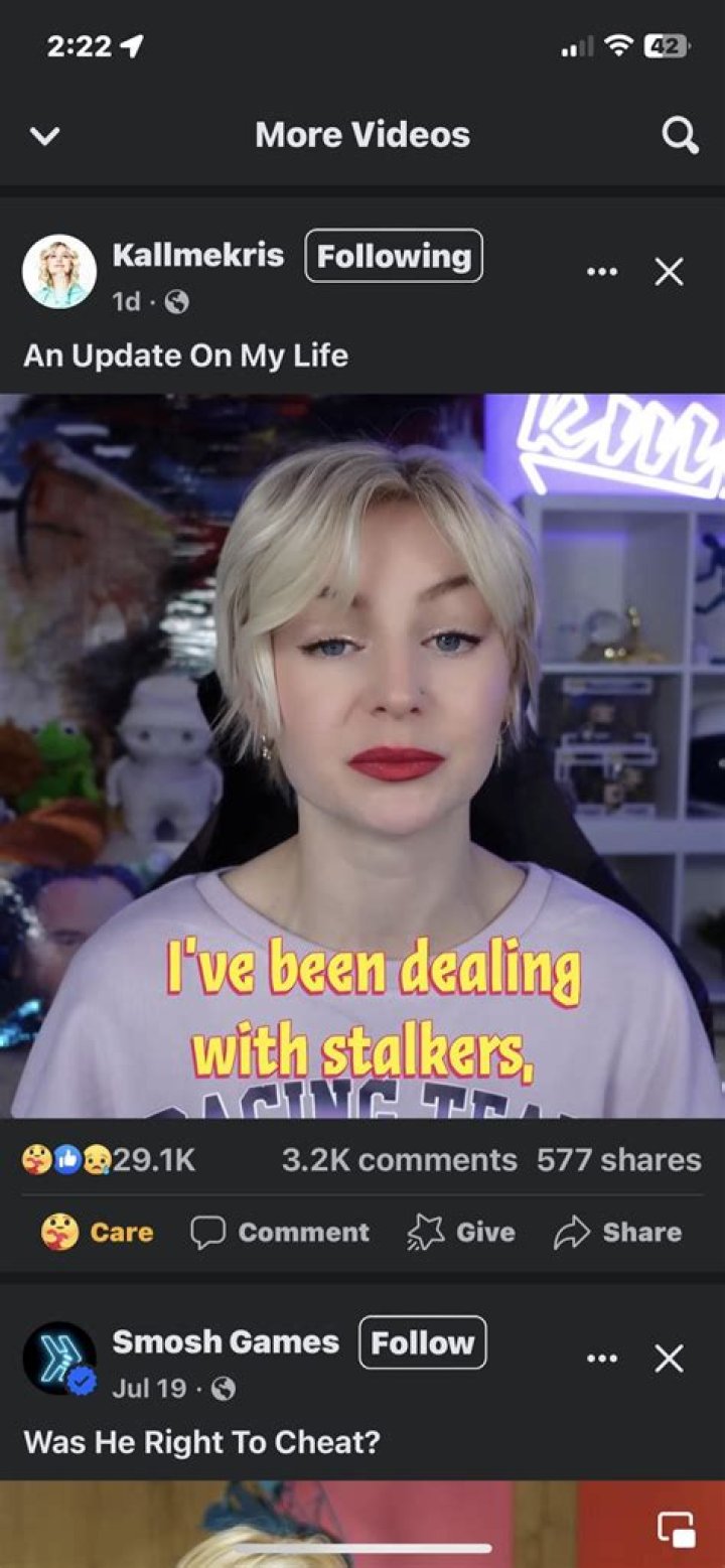 Kallmekris Moving Out After Stalkers Continue Stalking Her