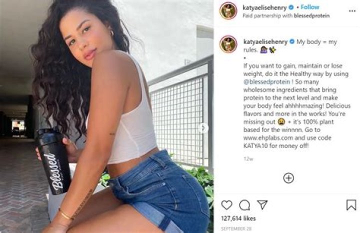 Katya Elise Henry Wikipedia【 Bio 】Workout, Boyfriend, Age, Race