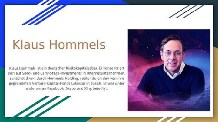 Klaus Hommels Vermögen