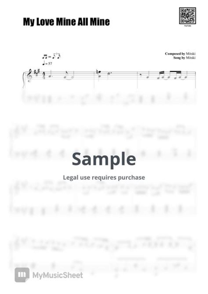 Lirik dan Chord Lagu My Love Mine All Mine