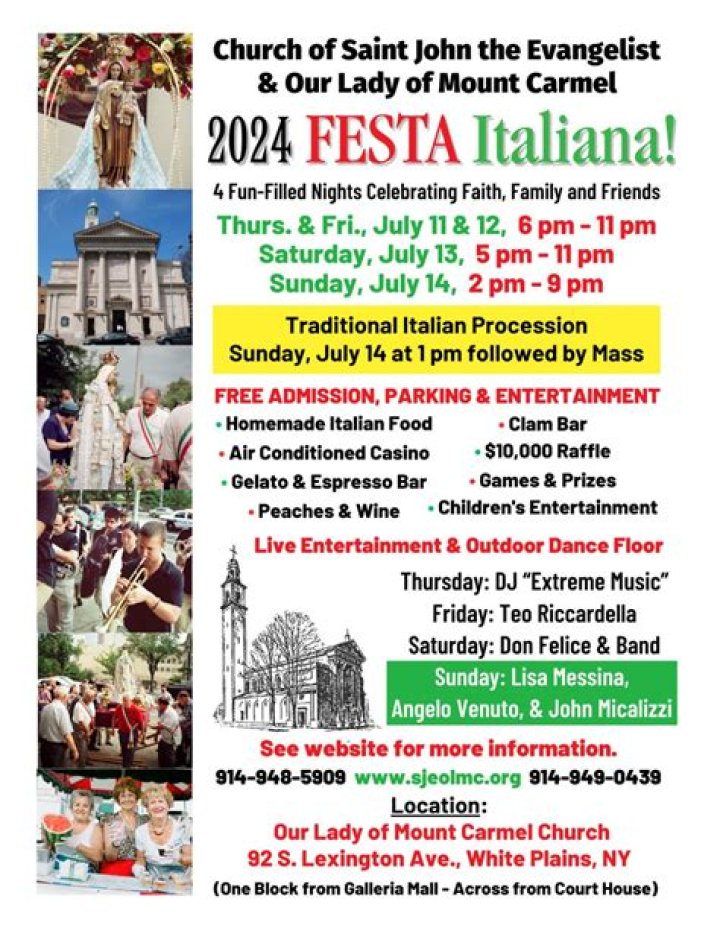 Our Lady of Mount Carmel Festa Italiana - White Plains NY | Macaroni KID Armonk - Chappaqua - Mount Kisco