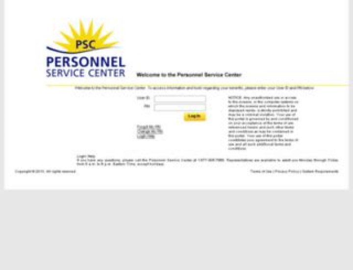 personnelservicecenter.com login safely, analysis & comments