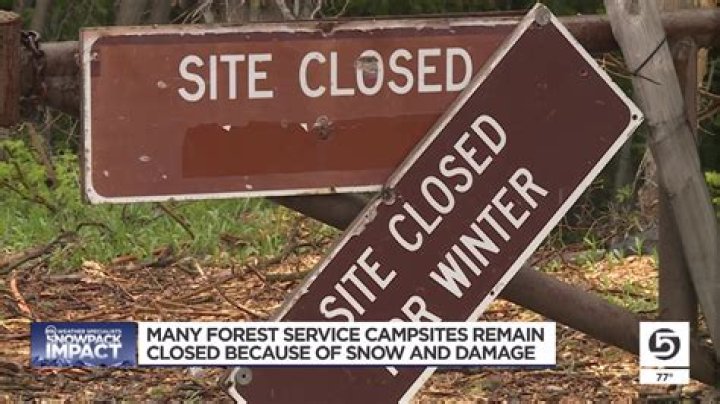 Several Utah campsites are closed because of snow and damage