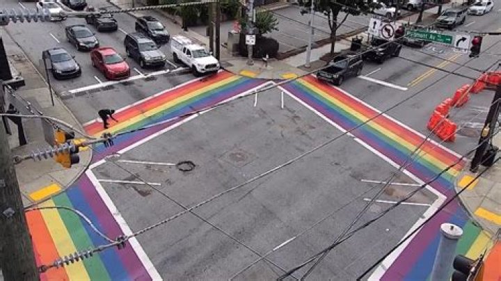 Suspect arrested for painting swastikas on Atlanta Rainbow Crosswalks