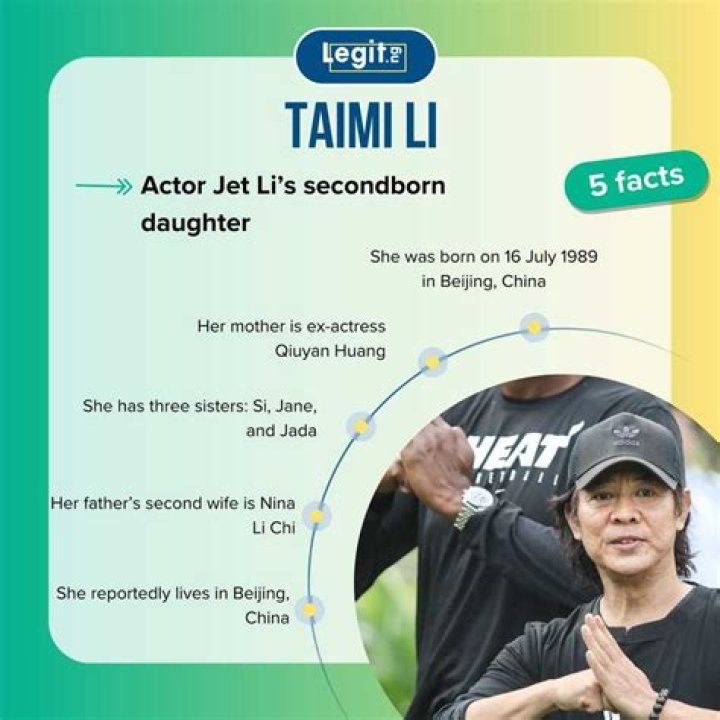 Taimi Li: Facts About Jet Li's Daughter