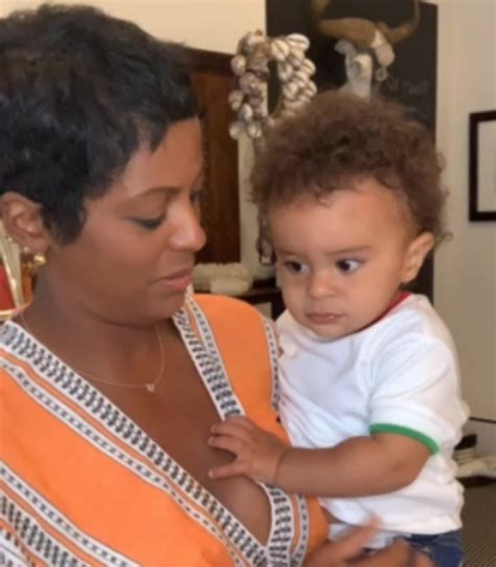 TAMRON HALL AND HUSBAND HAVE A WALKER ON THEIR HANDS