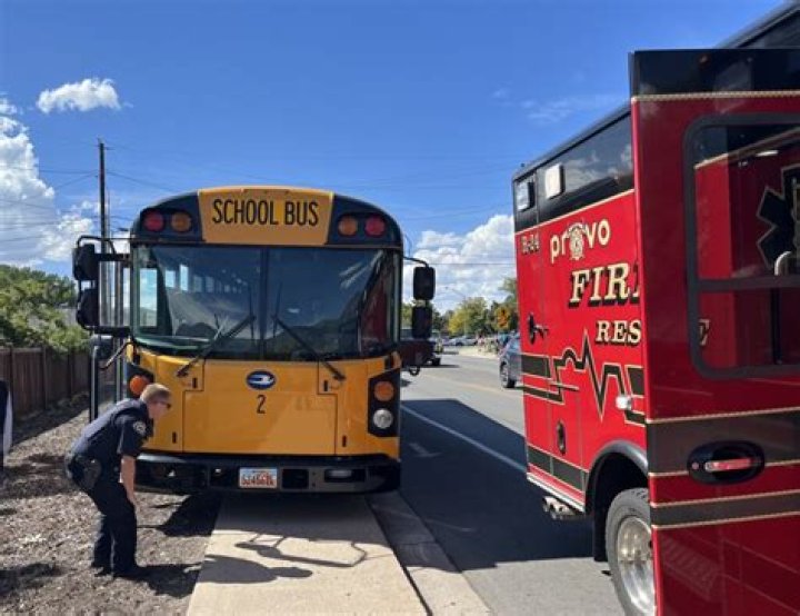 Two people jump into action when school bus driver falls unconscious
