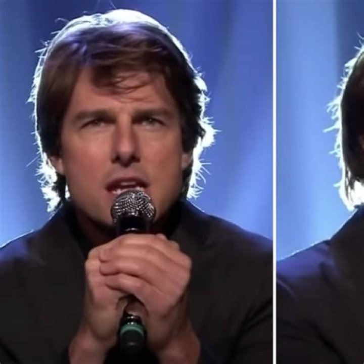 When Tom Cruise sang on live TV and he was amazing - video