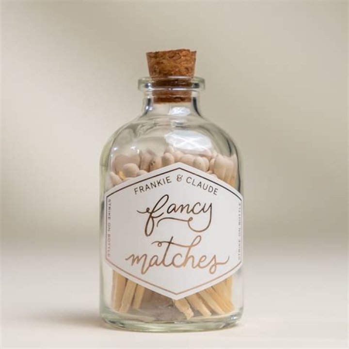 White Fancy Matches Small Jar
– Laurel Mercantile