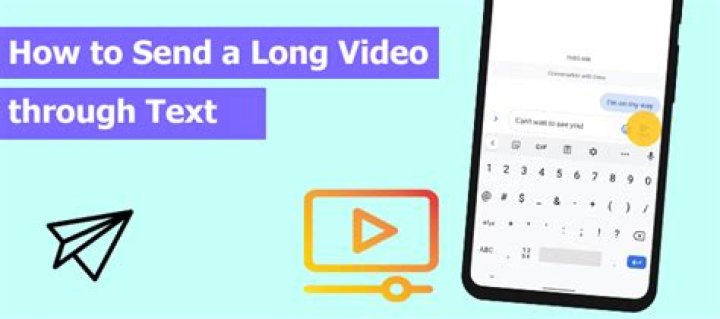 Why won't my phone allow me to send a video through text?